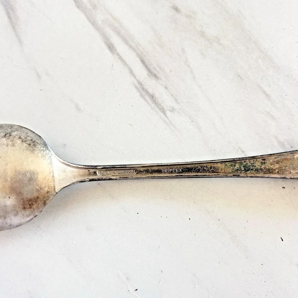 Vintage Sheraton Hotel Reed & Barton Triplex Serving Spoon 7 1/4
